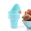 Ice Cream Holder Silicone Ice Cream Cone Ice Cream Cup Cone Shaped Reusable Ice Cream Holder