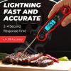 Outdoor BBQ Accurate LED Instant Read Waterproof Food Meat Electronic Digital Kitchen Thermometer