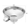 Canning Funnel Stainless Steel Wide Mouth Canning Funnel Hopper Filter Leak Wide-Mouth Can for Oil Wine Kitchen Cooking Tools