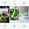 1pc Vegetable Drain Basket; Kitchen Vegetable Washing Basin; Salad Spinner; Fruit Washing Vegetable Basket; Kitchen Salad Washing Basin; Salad Fruit V