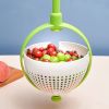 1pc Vegetable Drain Basket; Kitchen Vegetable Washing Basin; Salad Spinner; Fruit Washing Vegetable Basket; Kitchen Salad Washing Basin; Salad Fruit V