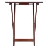 Darlene 2-Pc Snack Table Set; Walnut