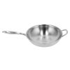 Stainless Steel Frying Pan Stir-Fry Pan Cooking Utensil with Cover for Gas Stove Induction Stove