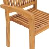 Patio Chairs 2 pcs with Green Cushions Solid Teak Wood