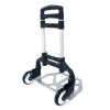 Portable Folding Collapsible Aluminum Cart Dolly Push Truck Trolley Black