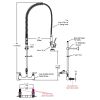 Commercial Faucet with 12'' add Faucet set