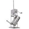 Stainless Steel Commercial Sausage Stuffer; Dual Speed Vertical Sausage Maker 22LB/10L; Meat Filler with 4 Stuffing Tubes