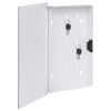 Key Box with Magnetic Board White 11.8"x7.9"x2.2"