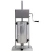 Stainless Steel Commercial Sausage Stuffer; Dual Speed Vertical Sausage Maker 22LB/10L; Meat Filler with 4 Stuffing Tubes