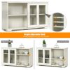 Sideboard Buffet Cupboard Storage Cabinet with Sliding Door