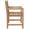 Patio Chairs 2 pcs with Anthracite Cushions Solid Teak Wood