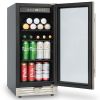 Built-in and Freestanding 15" Mini Beverage Refrigerator/Wine Cabinet, 120 Cans, 34-65Â¬âˆžF, Quiet, Adjustable Shelves, Touch Controls, Defrost, Kitchen