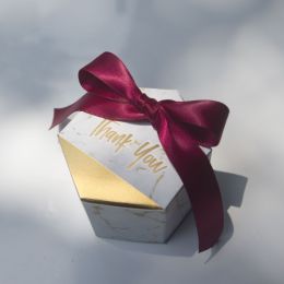 Marble Creative European Style Small Fresh Gift Box (Option: Claret)