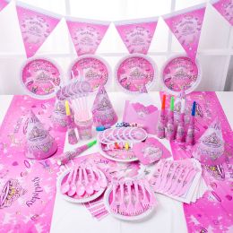 Birthday Party Supplies Birthday Disposable Tableware Dream Girl Theme Suit Prom Decoration Supplies (Option: Speakers 6 in a pack)