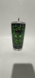 Digital Printing Halloween Cup With Straw (Option: 21 Style-600ml)