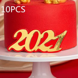 Chinese New Year cake decoration plug-in (Option: 06style-10PCS)