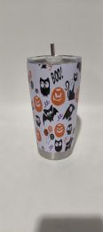 Digital Printing Halloween Cup With Straw (Option: 13 Style-600ml)