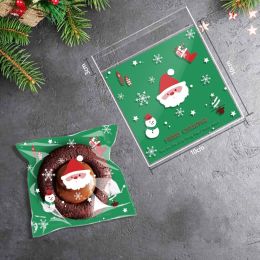 Christmas Old Man Tree Snowflake Crisp Candy Self-sealing Sticky Bag (Option: Santa Claus)