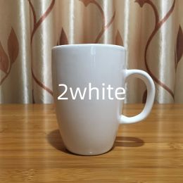 Ceramic Couple Has A Coffee Cup (Option: A2 White-401 500ml)