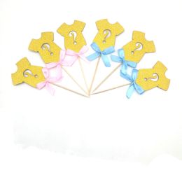 Cake Decoration Insert Card Dessert Table Decoration (Option: Gold 6pcs)