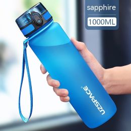 Large Capacity High Temperature Resistant Portable Fitness Plastic Cup Sports Kettle (Option: Sapphire Blue-650 Ml)