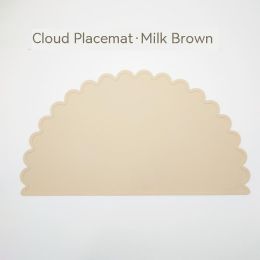 Plastic Placemat Children's Table Waterproof (Option: Milk Tea)