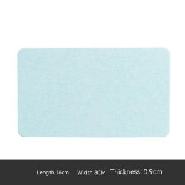 Diatomite Coaster Cup Bathroom Soap Box Hydrophilic Pad (Option: Green 16x8cm)