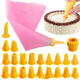 Squeeze nozzle piping bag (Color: Pink)