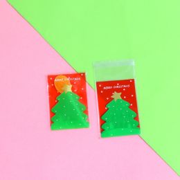 Christmas Old Man Sleigh Self-adhesive Self-sealing Cookie Packaging Bags (Option: No.21)