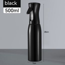 Transparent High Pressure Press Plastic Spray Bottle (Option: 500ML Black-200 To 500ml)