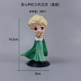 Cake Decorative Ornaments 2nd Generation Princess Elsa Princess Anna Hand-made Model Scene Decoration (Option: Solid Third Generation Elsa)