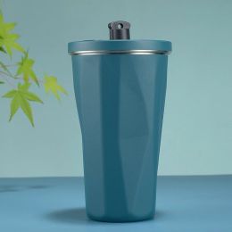 Large Capacity Portable Cup Insulation (Option: Peacock Green-600ml)