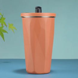 Large Capacity Portable Cup Insulation (Option: Orange Red-600ml)