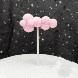 Creative Large And Small Cloud Cake Decoration Card (Option: Pink-Small)