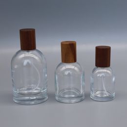 30ML 50ML100ML Cover Perfume Sub-bottles (Option: Walnut Cover-30ML)