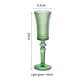 Household Fashion Simple Goblet Glass (Option: Light Green)