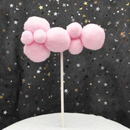 Creative Large And Small Cloud Cake Decoration Card (Option: Pink-Large long)