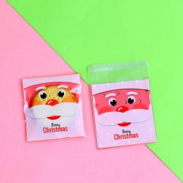 Christmas Old Man Sleigh Self-adhesive Self-sealing Cookie Packaging Bags (Option: Big old man)