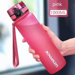 Large Capacity High Temperature Resistant Portable Fitness Plastic Cup Sports Kettle (Option: Rose Red-800 Ml)