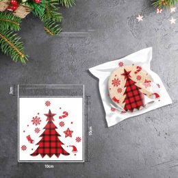 Christmas Old Man Tree Snowflake Crisp Candy Self-sealing Sticky Bag (Option: Christmas Tree)