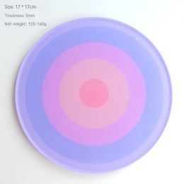 Acrylic Thickened Aromatherapy Heat Insulation Coaster (Option: Gradient Purple Color Large)