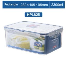 Plastic Fresh-keeping Lunch Box Sealed Food Refrigerator Storage Box Bento Box Microwaveable (model: HPL825-2300ML)