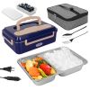 Portable Electric Lunch Box W/ Bag Upgrade Food Heater 3 in 1 Power Supply 12/24/110V