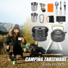 Portable Folding Cookware Set For Outdoor Barbecue Camping Trip Cookware