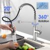 Household & Commercial Pull-Down Sprayer Spring Kitchen Sink Faucet