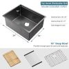 Honeycomb Pattern Nano Coated Workstation Sink