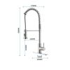 Household & Commercial Pull-Down Sprayer Spring Kitchen Sink Faucet