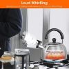 Camping Kitchen Office Use Stainless Steel Whistling Tea Kettle