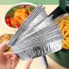 30pcs/set Air Fryer Disposable Aluminum Foil Liners; Non-stick Air Fryer Liner; Round Tin Foil Pans; Safe Round Foil Pie Pans For Baking; Storage