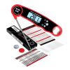 Digital Meat Thermometer with Probe - Waterproof;  Kitchen Instant Read Food Thermometer for Cooking;  Baking;  Liquids;  Candy;  Grilling BBQ & Air F